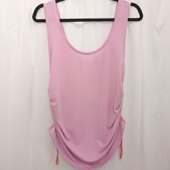 New w /Tags Fabletics Cashel Side Cinch Tank Top Blush Pink Med(6-8) - Picture 3 of 9
